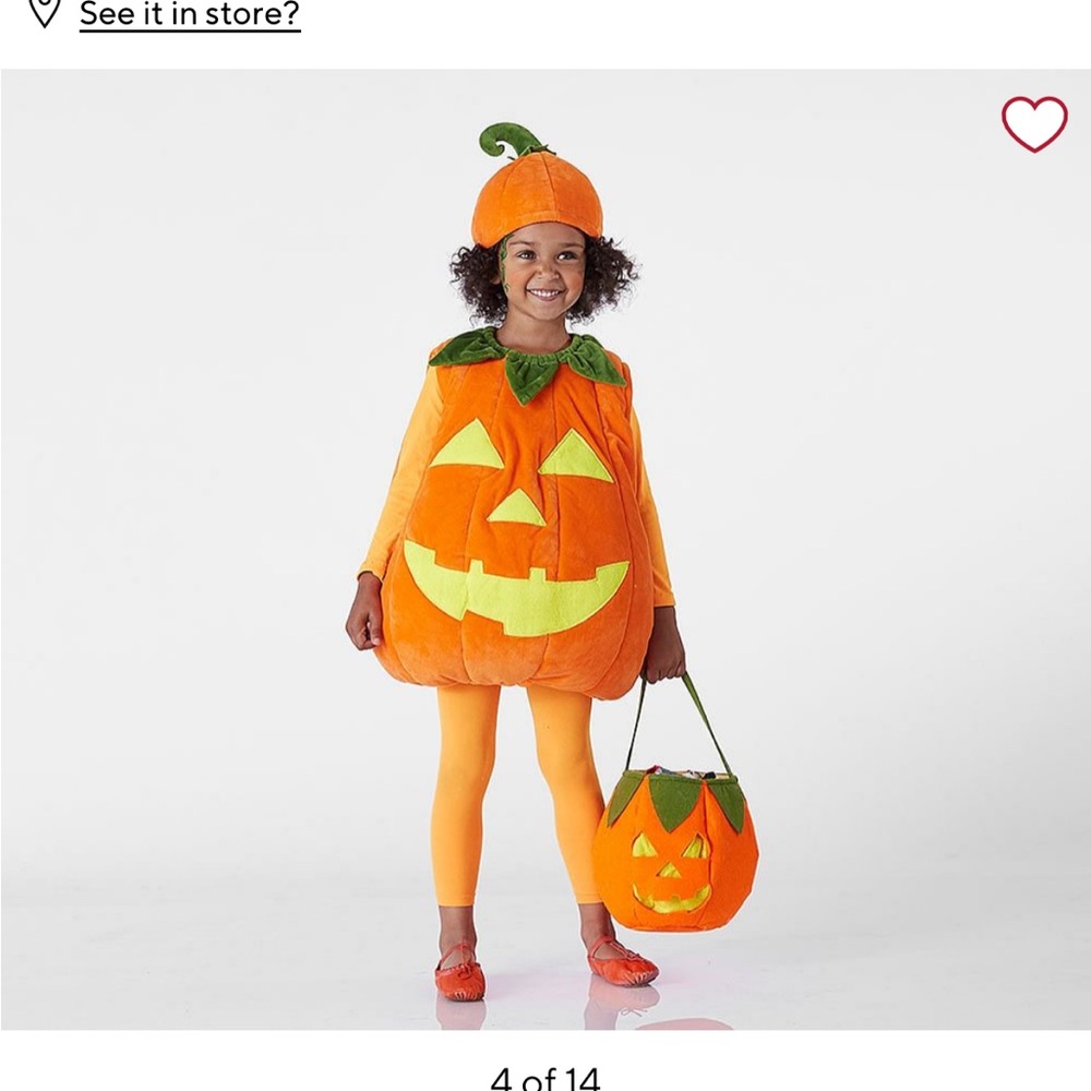 Pbk pumpkin toddler costume